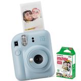 Câmera Instax Mini 12 + Filme De 10 Poses - Azul Candy