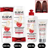 Kit Reparação Total 5 Elseve Leave-in Cicatri Renov Creme