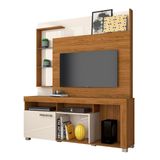 Estante Home Theater Ícaro Para Tv Até 50 Polegadas 1 Porta Cor Naturale E Off White - Madetec Móveis