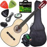 Kit Violão Clássico Eletroacústico Nylon + Capa Eg1 Waldman