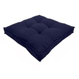 Almofada Futon Decoração 50x50 Cm Vários Modelos Azul Marinh