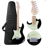 Guitarra Canhota Strato Strinberg Sts100 Bk Lh + Capa