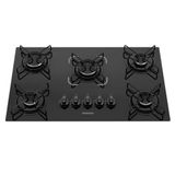 Cooktop Vidro Temperado 5 Bocas Essencial Preto Itatiaia