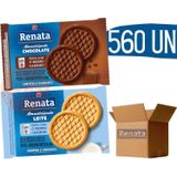 Biscoito Em Sache Renata Chocolate E Leite - 560 Und