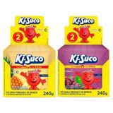 Kit 2 Refresco Pó Ki-suco Uva E Abacaki 240g