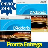 Kit 2 Encordoamento Para Violão Ez910 D&#39;addario Envio24h