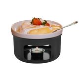 Aparelho De Fondue Cerâmica Queijo Brie Com Espatula Entrada