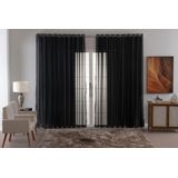 Cortina Voal Liso Delicate Quarto Sala Transparente 300x250