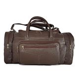 Bolsa Grande De Viagem Masculina Espaçosa De Couro Marrom