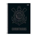 Caderno Univ. 1 Matéria 80fls Corinthians Preto Foroni