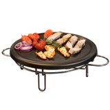 Grill Fondue Pedra 37 Cm Chapa Antiaderente Legumes Carnes Raclete Racleteira Chapa Servir Cozinha