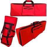 Capa Master Luxo Para Teclado Roland Gw8 Nylon Vermelho