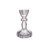 Castiçal Decorativo 10x6cm Em Vidro Youbai