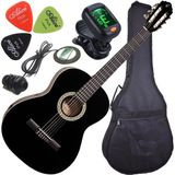 Kit Violão Eletroacústico Nylon Captador N14 Bk Giannini
