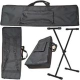 Capa Master Luxo Teclado Acolchoado Roland Xps10 + Suporte