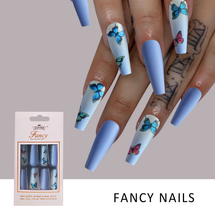 Unhas Falsas Siahyg Handmade Nail, 30 Unidades/conjunto Para Mulheres