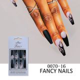 Unhas Falsas Siahyg Handmade Nail, 30 Unidades/conjuntos, Design Elegante