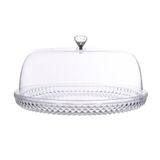 Prato Para Bolo Com Tampa Em Acrílico 33cm Diamond Kenya