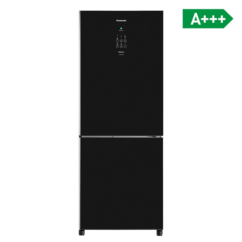 Refrigerador Panasonic Frost Free Duplex 425l Porta De Vidro Bb53gv3 Preto