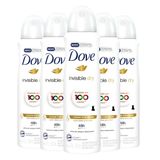 Kit Desodorante Aerosol Dove Invisible Dry 150ml - 5 Unidades