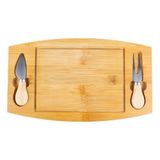 Conjunto De Utensílios P/ Queijo 3pçs Madeira - Quanhe