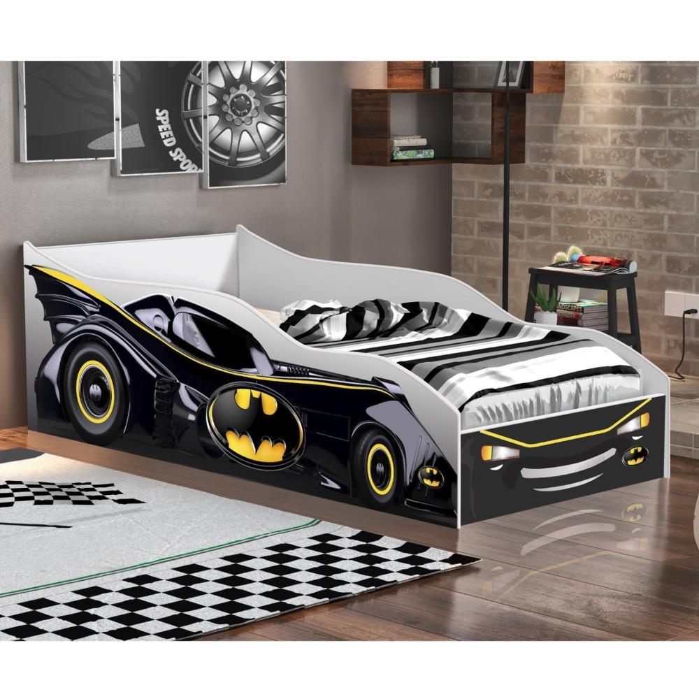 Cama Infantil Solteiro Bat Carro Black