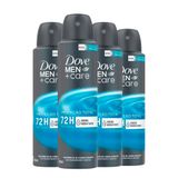 Kit Desodorante Aerosol Dove Cuidado Total 150ml - 4 Unidades