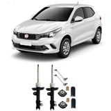 Amortecedor + Kit Batente + Bieleta Fiat Argo Dianteira 2016 Até 2020 O Par