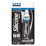 Cola Silicone Alta Temperatura Automotivo Tekbond 50g Preto