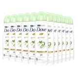 Kit 12 Desodorantes Aerosol Dove Go Fresh Pepino E Chá Verde 150ml