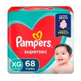 Fralda Descartável Pampers Supersec Jumbo 68 Unidades Xg