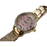 Relógio Pulso Feminino Dourado Analógico Quartz Resistente A