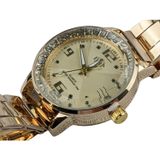 Relógio Feminino Dhp Analógico Dourado Quartz Resistente A