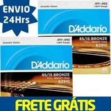 Kit 2 Encordoamento D&#39;addario Para Violão Ez910