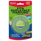 Fita Dupla Face Fixa Tudo Transparente 19mm - Duplaface-trs19 - Dryko