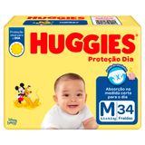 Fralda Huggies Proteção Dia Tamanho M 34 Unidades Descartáveis