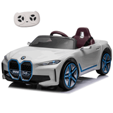 Carro Bmw I4 Gran Coupe 12v Eletrico Controle Branco Zippy Toys