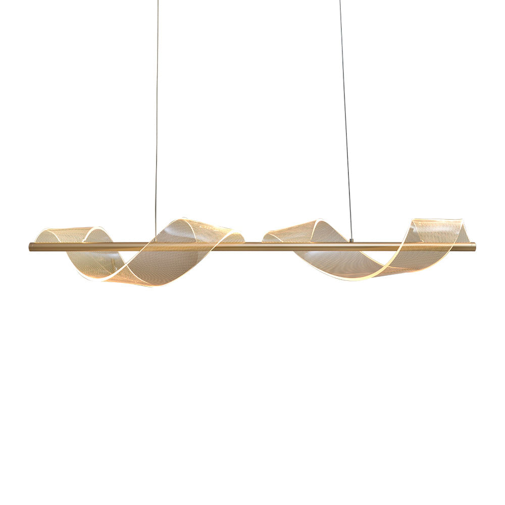 Lustre Pendente Nitrolux Acr-003d Dourado Led Bivolt