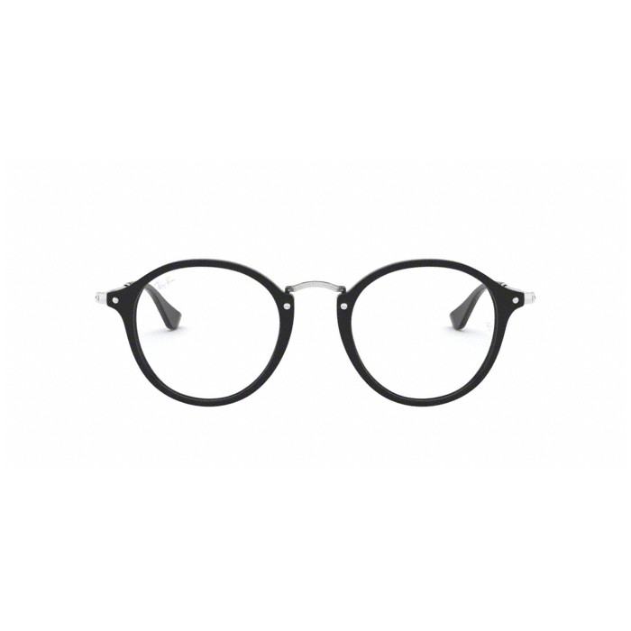 Ray-ban Round Rx2447v 2000 Preto Lente Tam 49