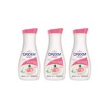 Hidratante Origem 380ml Rosa Algodão Kit Com 3un