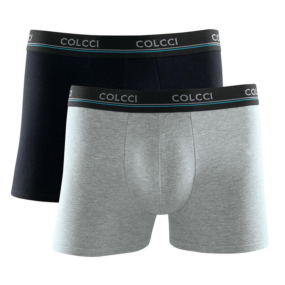 Kit 2 Cuecas Boxer Cotton Colcci - Preto - Gg