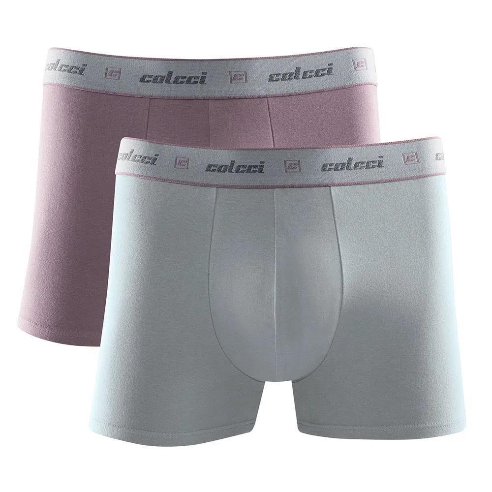 Kit 2 Cuecas Boxer Cotton Colcci - Cinza Claro - Gg