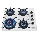 Fogão Cooktop 4 Bocas Branco A Gás Itamaster Itatiaia 127/220v Tripla Chama