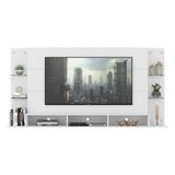 Painel Tv Até 65&quot; Com Suporte Prateleira Vidro Multimóveis