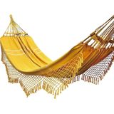 Rede Grande De Dormir Para Casal King 4,70m Várias Cores Cor:amarelo