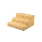 Organizador Multinível De Bambu Keep Ou 25 X 25 X 13 Cm Cor:bambu