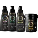 Kit Cachos Arvensis Shampoo Condicionador Ativador Mascara