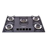 Fogão Cooktop 5 Bocas Ultra Chama Bivolt - Preto - Chamalux