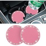 Car Bling Cup Holder Coaster, 2 Pack 2.75 Inch Crystal Rhinestone Car Cup Holder Insert Coaster, Universal For Cars, Vehicles, Suvs, Car Int