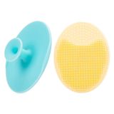 2 Embalagem Desfoque De Rosto, Silicone Macio Escova Facial Limpeza Facial Escova Face Esfoliante Cabeça Negra Acne Pore Pad Cradle Cap Esco